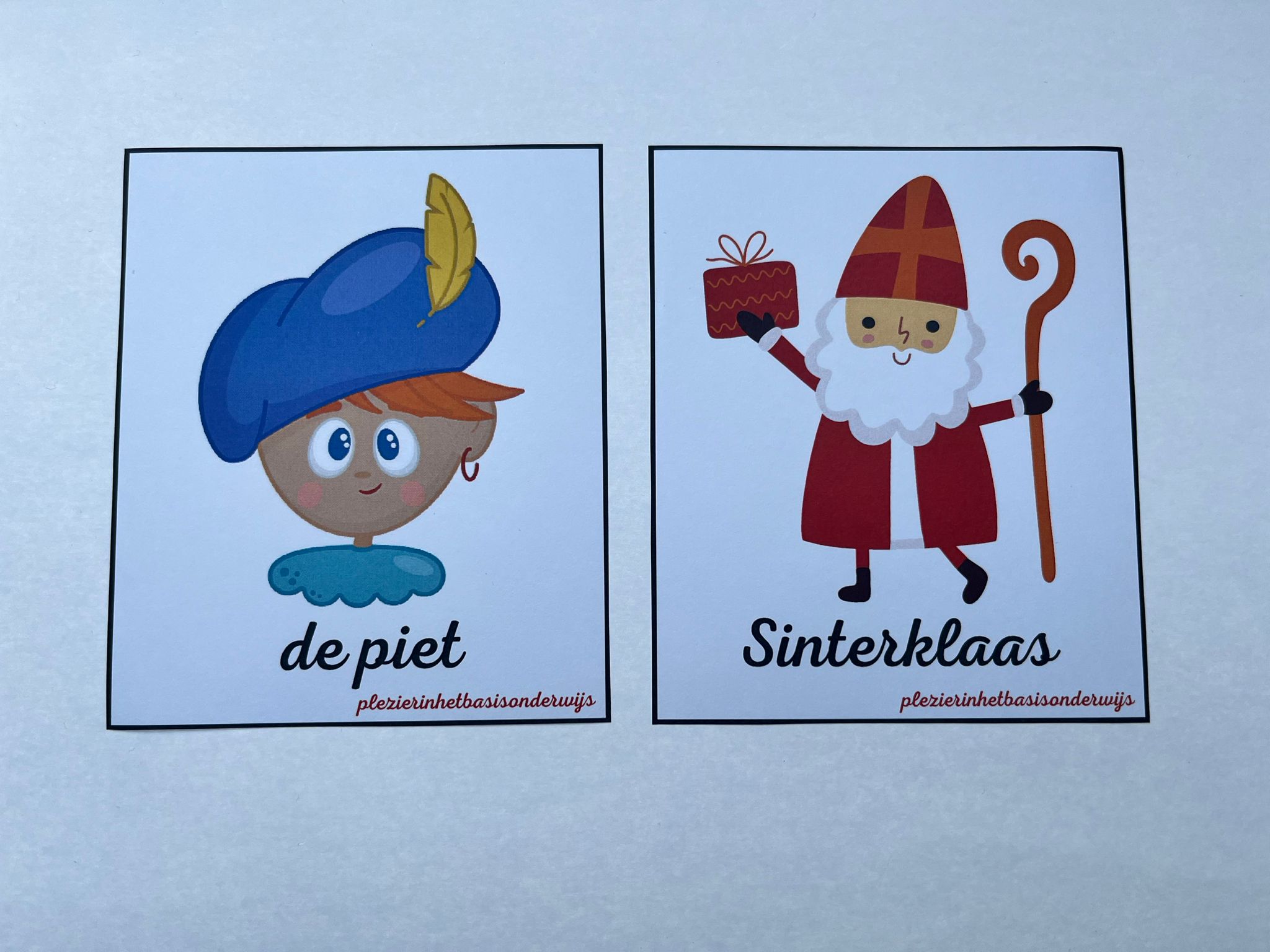 Woordkaarten Sinterklaas