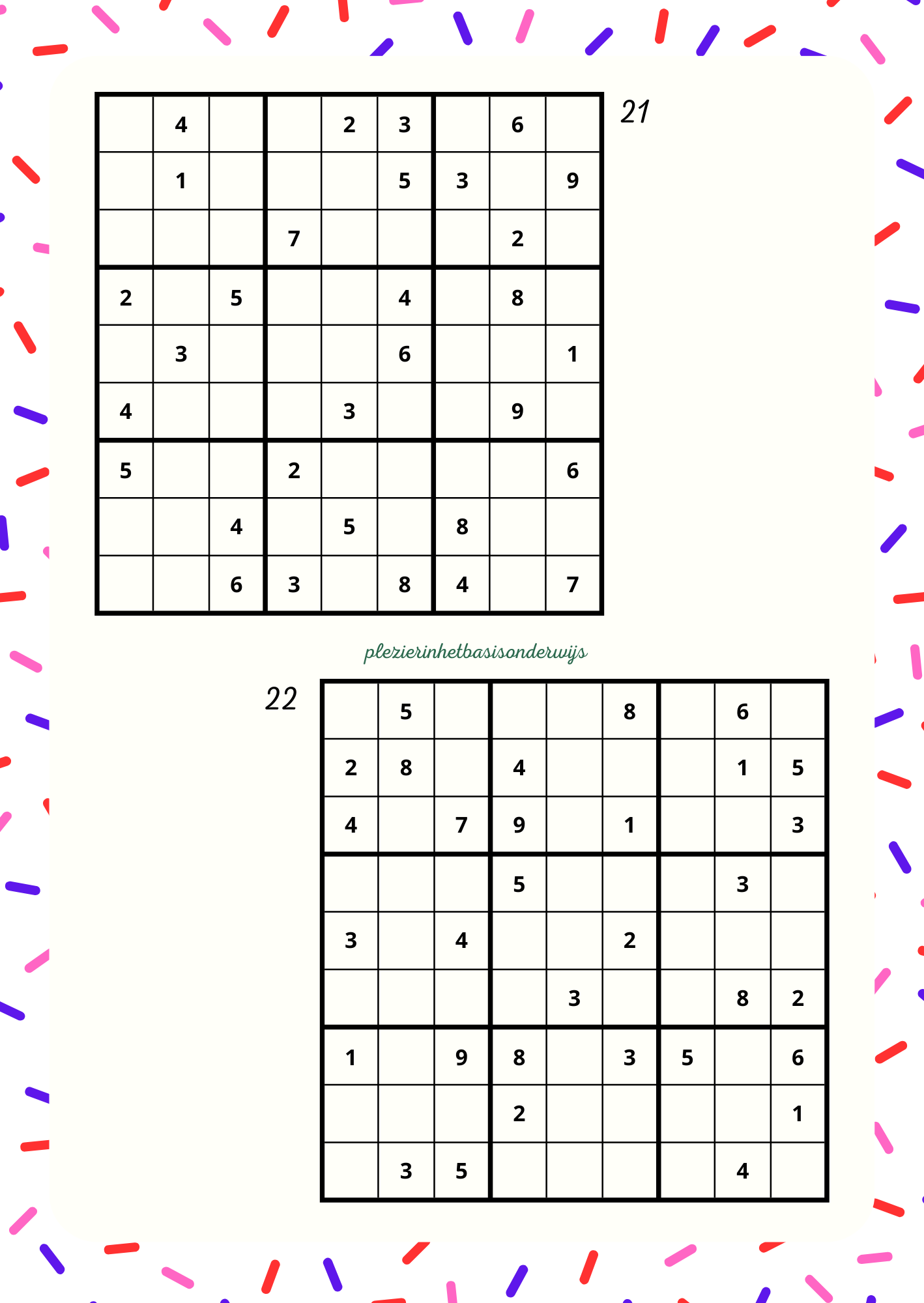 Sudoku boekje deel 2